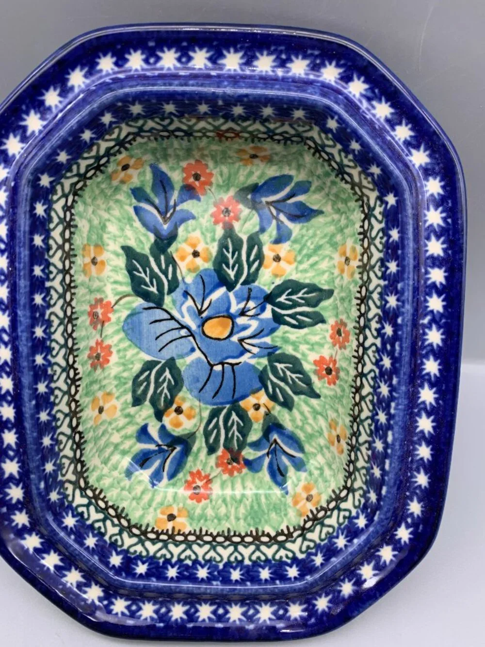 Ceramika Artystyczna Unikat Polish Pottery Baking Dish Casserola  7